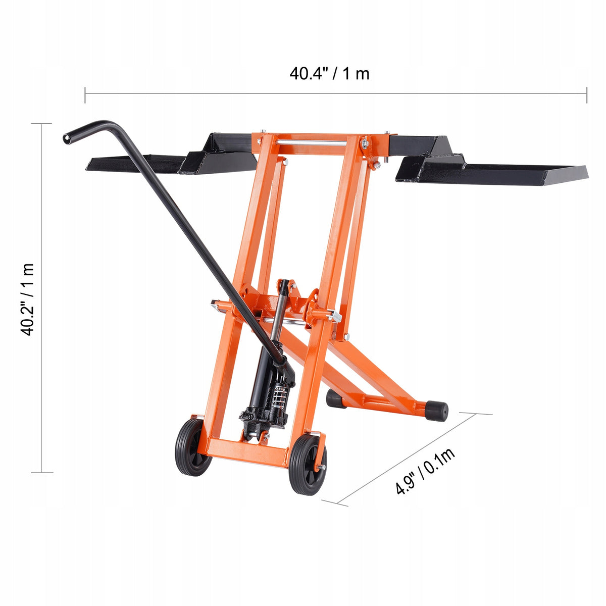 VEVOR LAWN MOWER LIFT HYDRAULIC 225 KG CAPACITY ADJUSTABLE STURDY