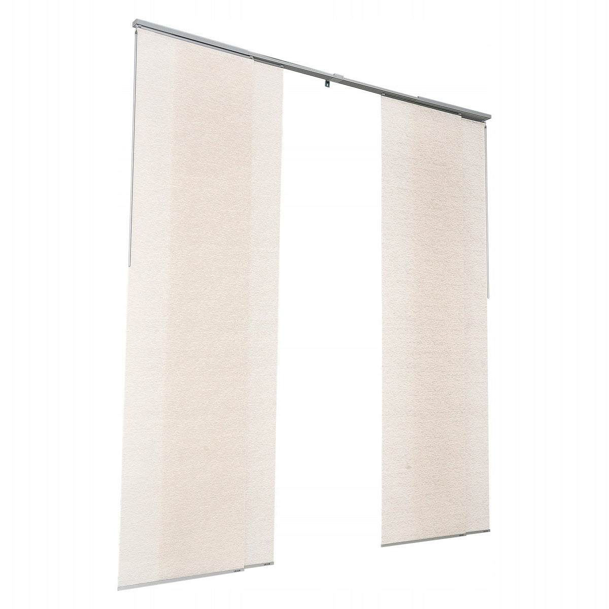 VEVOR PANEL CURTAINS EXTENDABLE TRACK 116-218 CM 4 PANELS POLYESTER