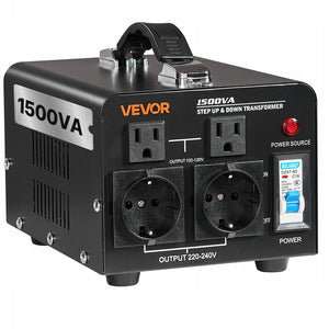 VEVOR 1500VA POWER TRANSFORMER STEP UP AND DOWN VOLTAGE 110V