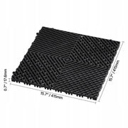 VEVOR MODULAR DRAINAGE MAT 24 PCS 415X415MM STRONG INTERLOCKING SYSTEM PP