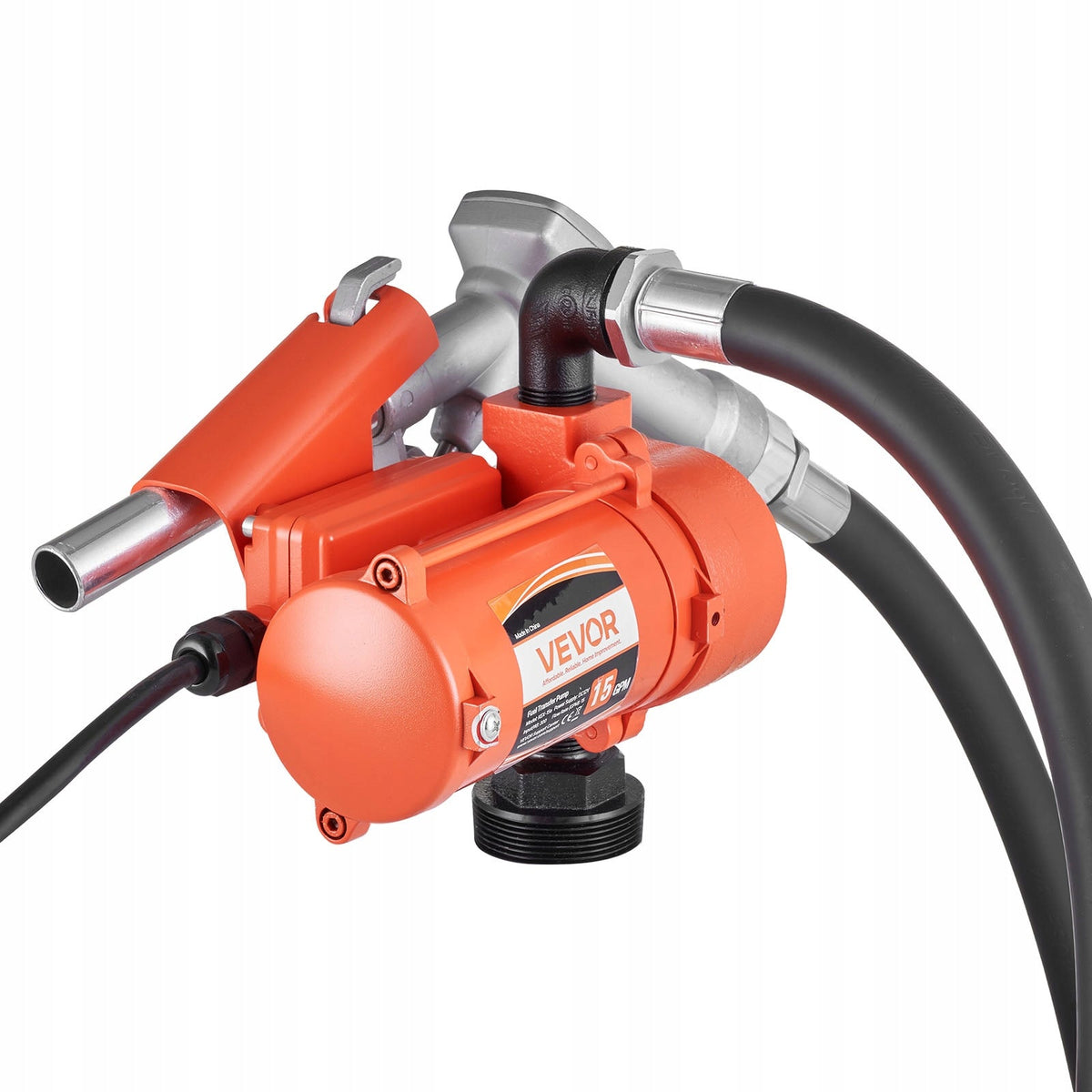 VEVOR FUEL PUMP 12V 57L/MIN CAST IRON DIESEL PUMP WITH MANUAL