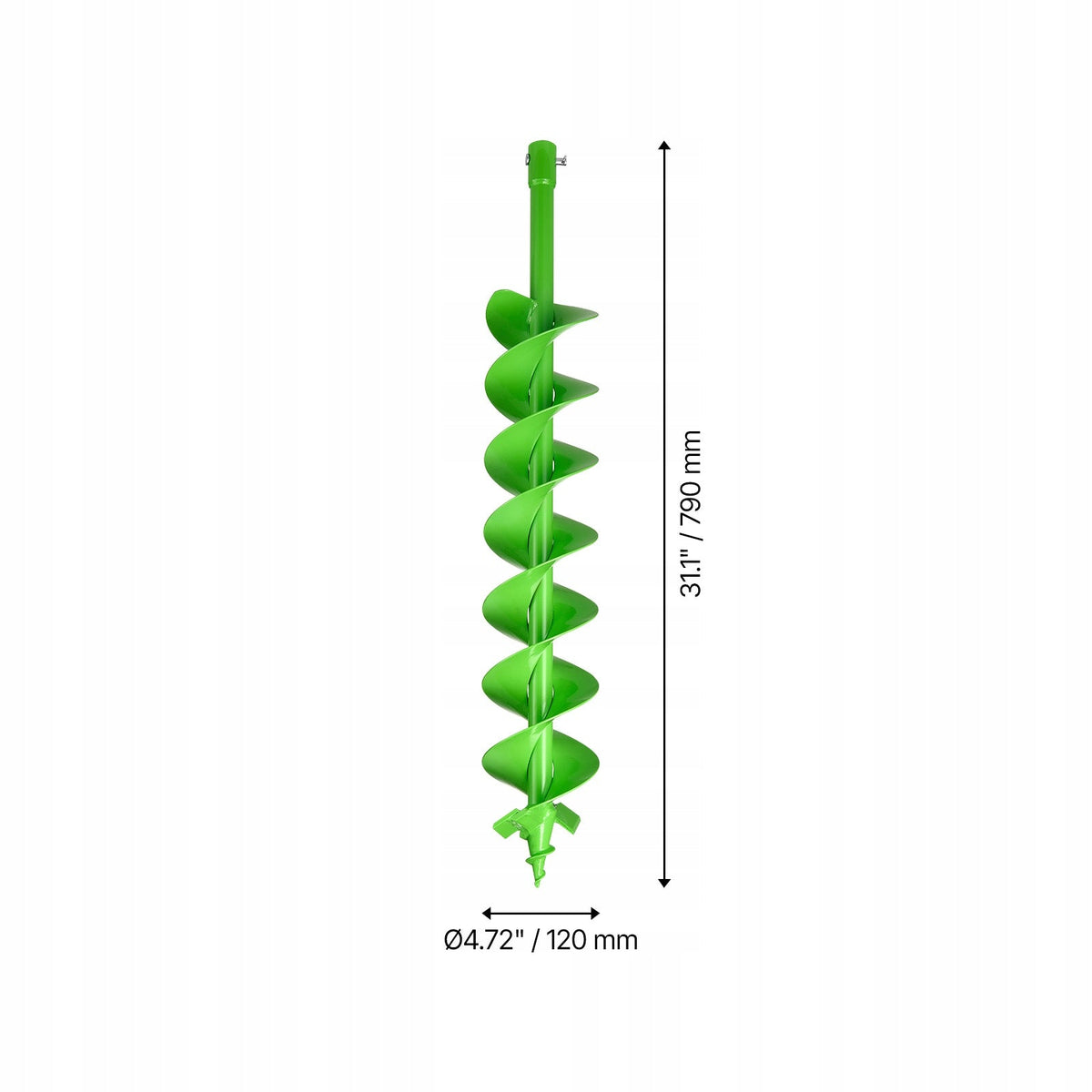 VEVOR EARTH AUGER 790X120 MM PROFESSIONAL FOR DRILL WITH 20MM ADAPTER