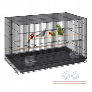 VEVOR BIRD CAGE 76X46X45CM SOLID STEEL PREMIUM BIRD CAGE