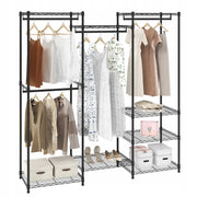 VEVOR MOBILE CLOTHES RACK HEAVY DUTY FREESTANDING 362 KG ADJUSTABLE