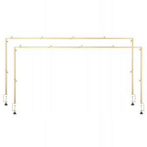 VEVOR FISHING ROD HOLDER TABLETOP 2 PCS ADJUSTABLE 330-1066MM GOLD PREMIUM