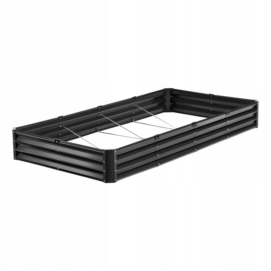 VEVOR 2395X1200X280MM GALVANIZED SOLID METAL RAISED GARDEN BED
