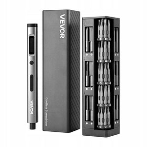 VEVOR ELECTRIC PRECISION SCREWDRIVER 52 MAGNETIC BITS LED USB TYPE