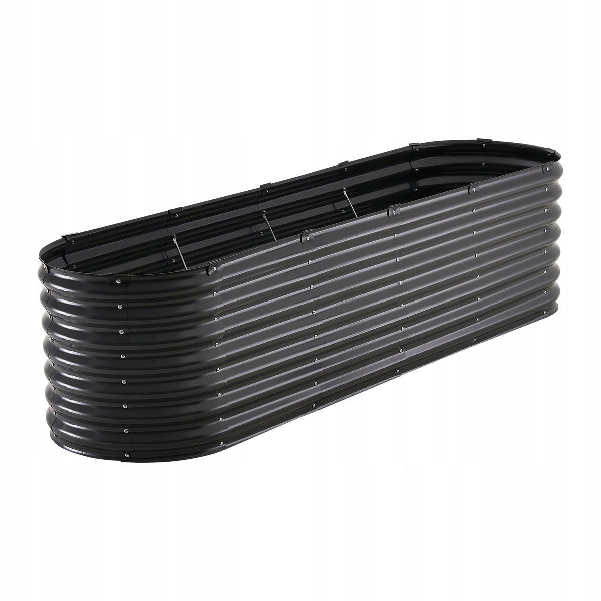 VEVOR 240X60X56 CM GALVANIZED METAL RAISED GARDEN BED PLANTER