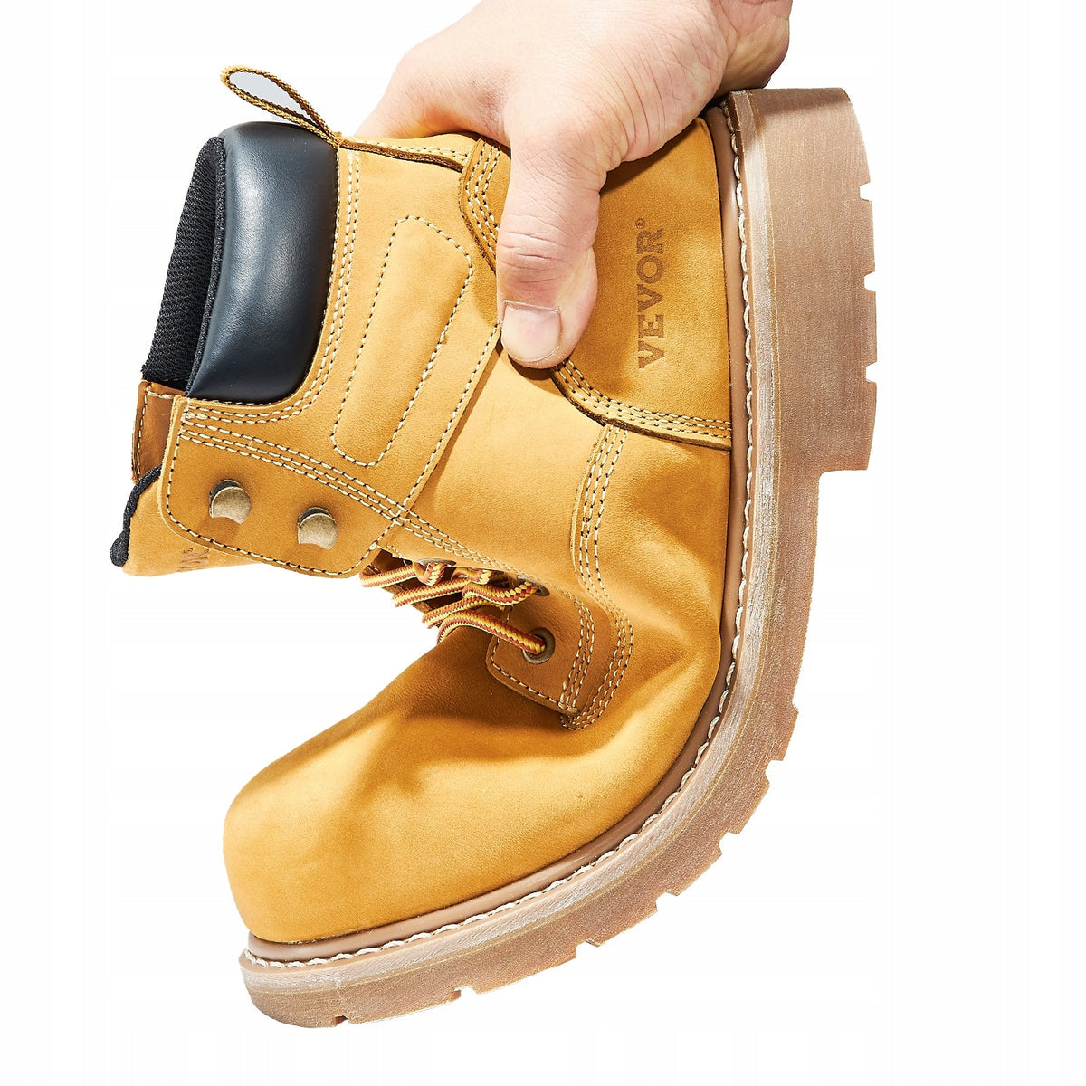 VEVOR STEEL TOE WORK SHOES US 10.5 MEN'S WATERPROOF FOOTWEAR