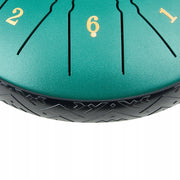VEVOR 165mm 11-Note Steel Tongue Drum Rain Drum Strong Green