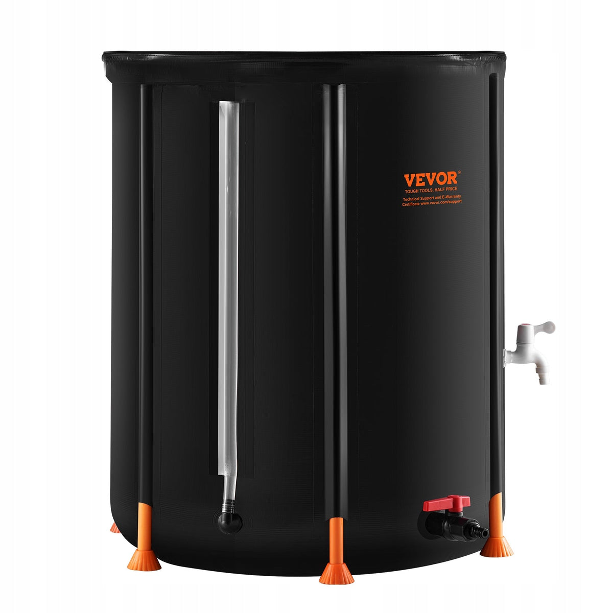 VEVOR FOLDABLE RAIN BARREL 250L PORTABLE STRONG 1000D PVC STABLE