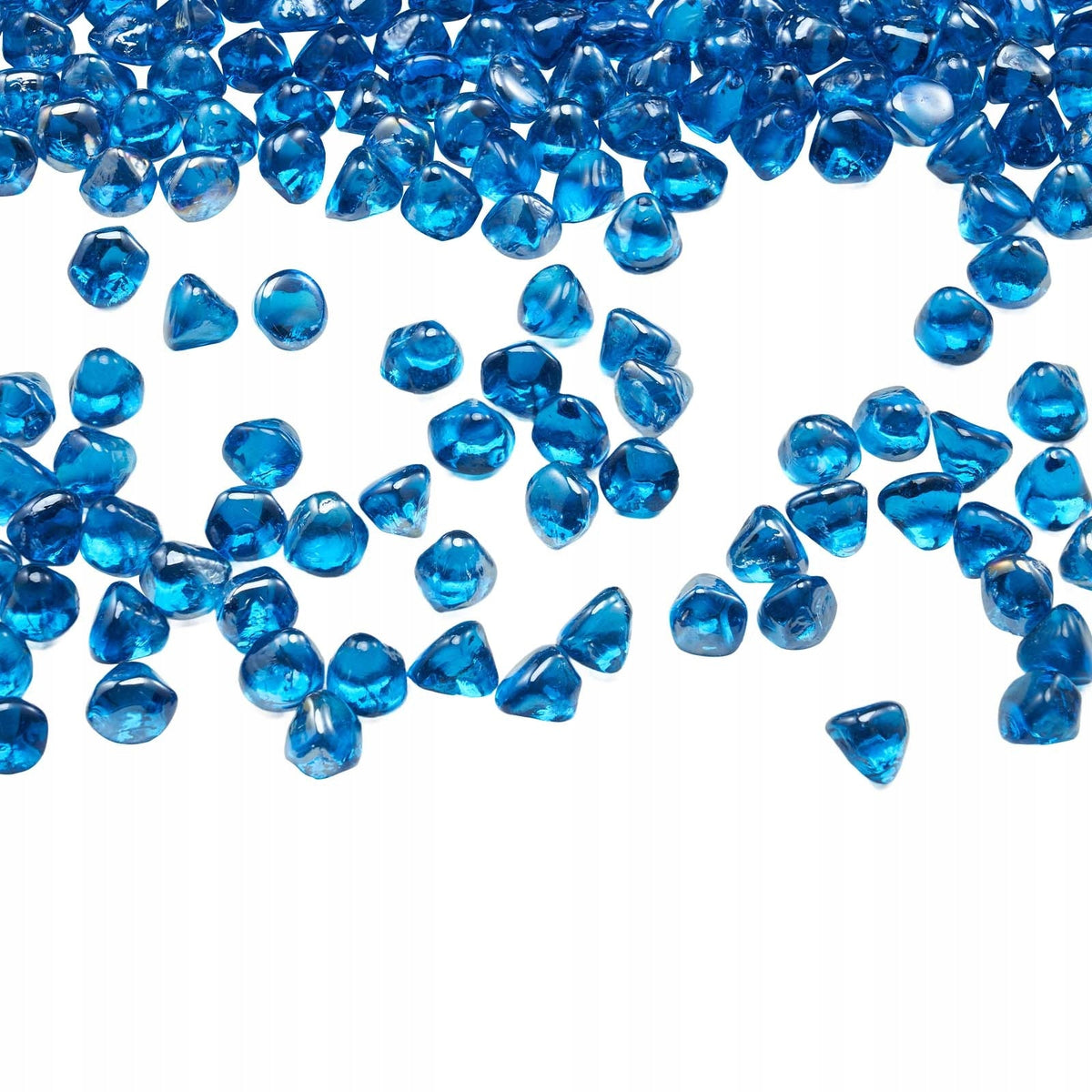 FIREPROOF GLASS VEVOR 4.5 KG GLASS STONES MARINE BLUE 25.4 MM