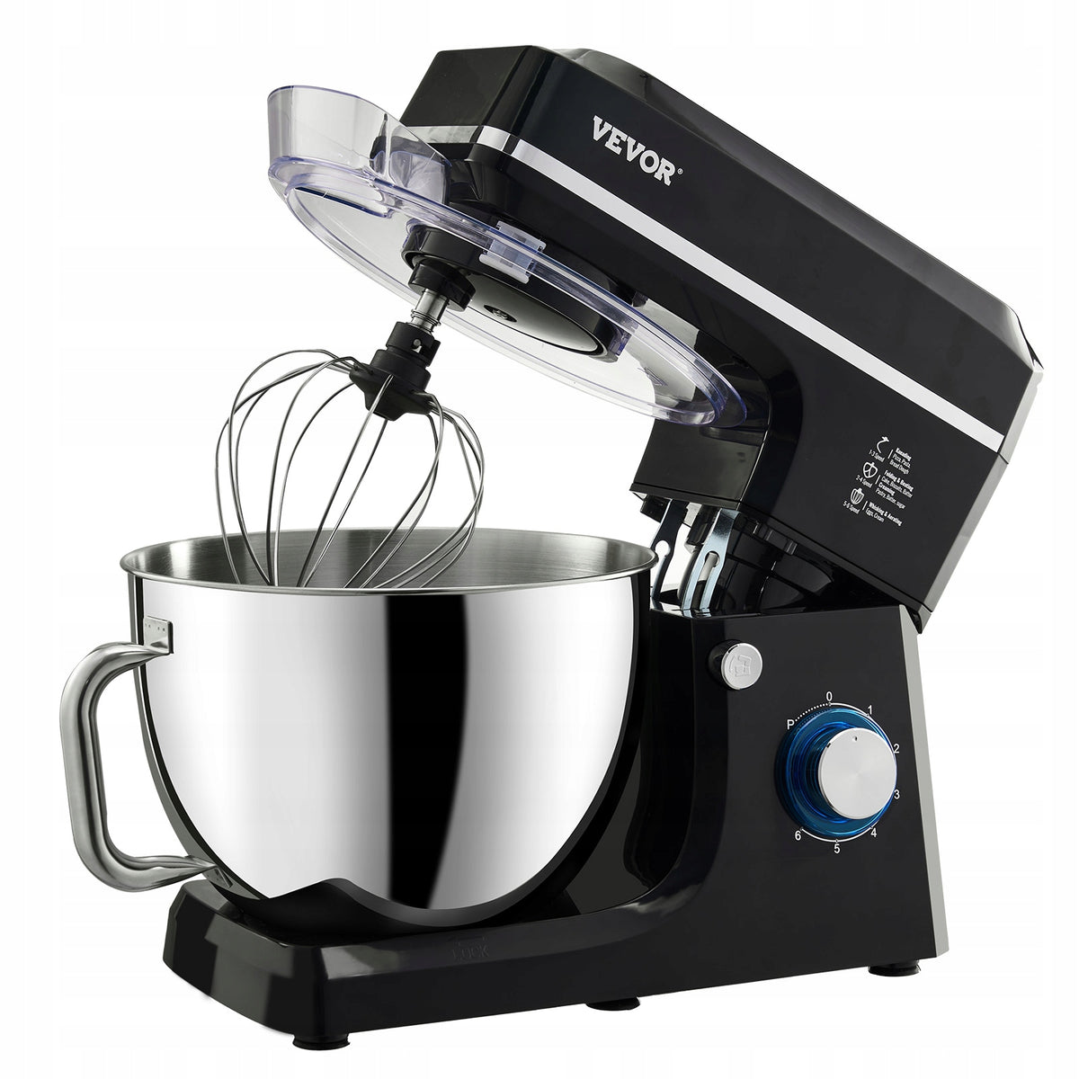 VEVOR 1400W 7.84L 6-SPEED PROFESSIONAL STAND MIXER WITH HEAD