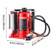 VEVOR 20 TON PNEUMATIC HYDRAULIC BOTTLE JACK WITH ADJUSTMENT