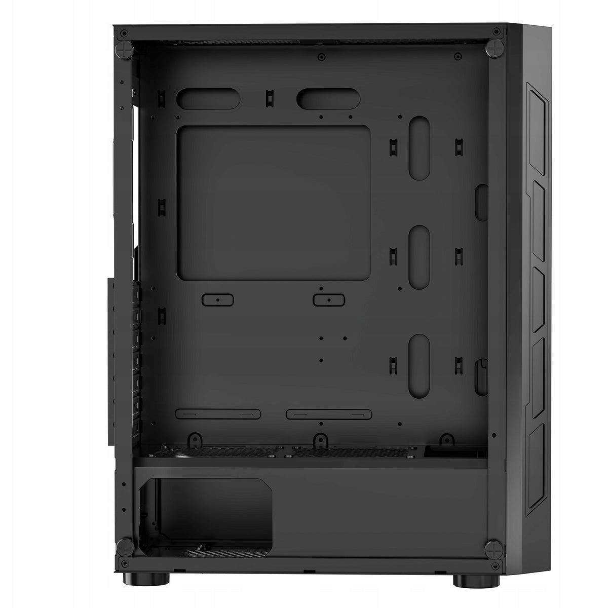 VEVOR MID TOWER GAMING CASE TEMPERED GLASS 3X120MM ARGB USB 3.0