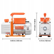 VEVOR VACUUM PUMP WITH MANOMETER 4.5 CFM 127 L/MIN 250W PROFESSIONAL