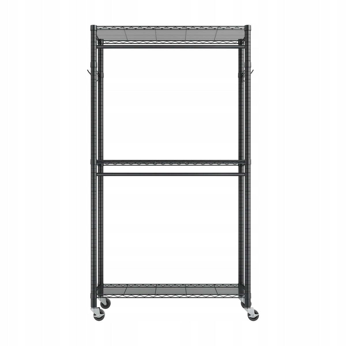 VEVOR CLOTHES RACK ON WHEELS ADJUSTABLE CARBON STEEL STRONG