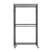 VEVOR CLOTHES RACK ON WHEELS ADJUSTABLE CARBON STEEL STRONG