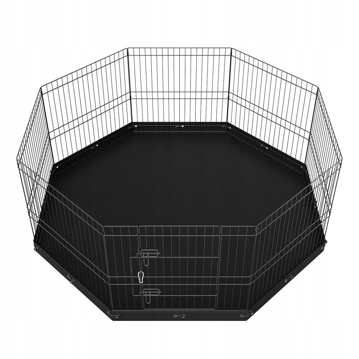 VEVOR SOLID PUPPY PLAYPEN 8-PIECE WITH MAT 160 CM HEIGHT 61 CM