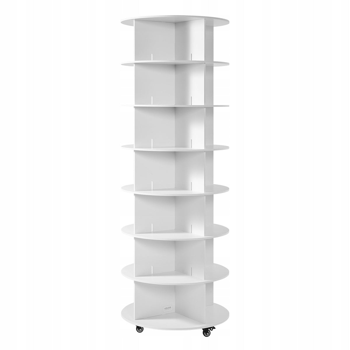 PROFESSIONAL VEVOR ROTATING SHOE RACK 7 TIERS FOR 28 PAIRS OF SHOES WHITE