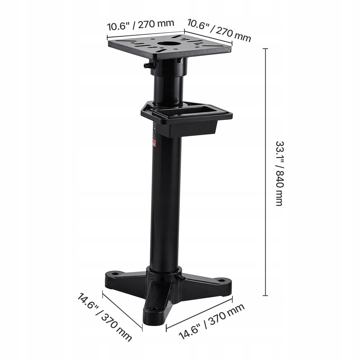 VEVOR BENCH GRINDER STAND VICE BASE STRONG CAST IRON