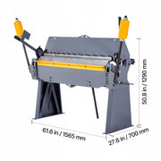 VEVOR 1220 MM 12 GA BENDER PRESS BRAKE MILD STEEL 135 DEGREES