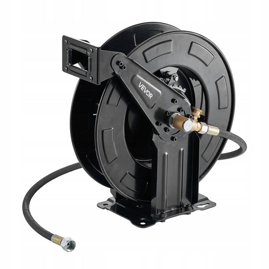 VEVOR PRESSURE WASHER HOSE REEL 15.2M X 9.5MM STEEL HEAVY DUTY