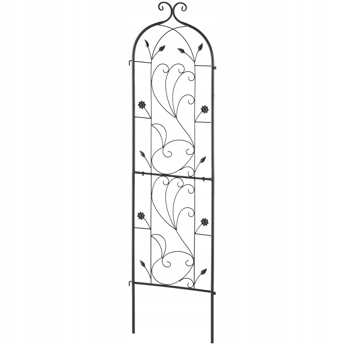 VEVOR 38X152 CM SOLID METAL TRELLIS FOR CLIMBING PLANTS BLACK PREMIUM