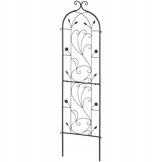 VEVOR 38X152 CM SOLID METAL TRELLIS FOR CLIMBING PLANTS BLACK PREMIUM