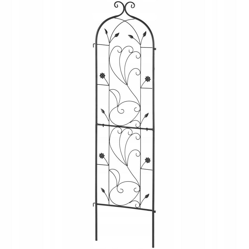 VEVOR 38X152 CM SOLID METAL TRELLIS FOR CLIMBING PLANTS BLACK PREMIUM
