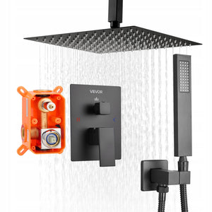 VEVOR PROFESSIONAL SHOWER FAUCET WITH 10-INCH SQUARE RAINFALL SHOWER HEAD