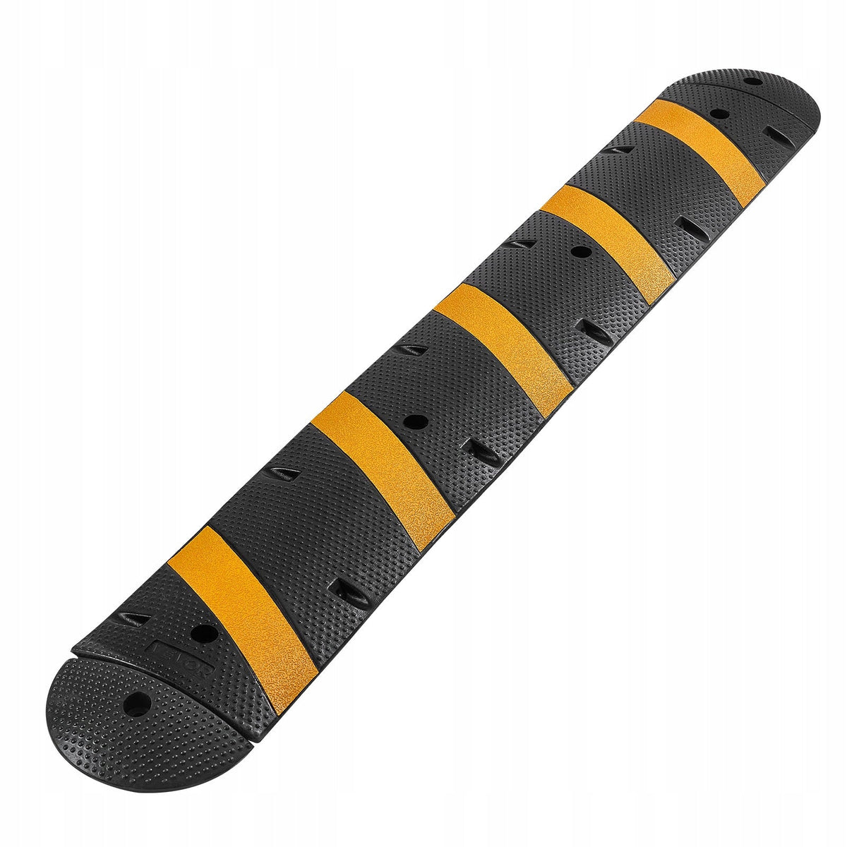 VEVOR 183CM HEAVY DUTY CABLE PROTECTOR RAMP 2-CHANNEL RUBBER CABLE RAMP WEIGHT CAPACITY