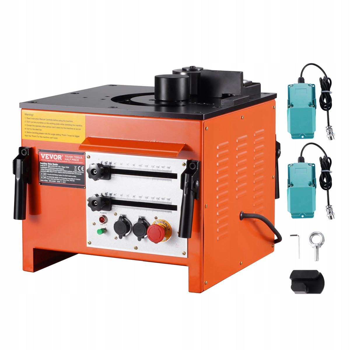 VEVOR 1700W ELECTRIC REBAR BENDER, POWERFUL, FOR TABLE MOUNTING