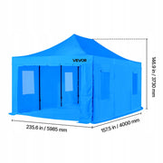 VEVOR PORTABLE PAINT SPRAY BOOTH 587X398X178 CM FOLDABLE SOLID