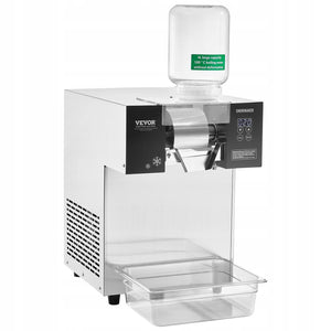 VEVOR COMMERCIAL SNOWFLAKE ICE MACHINE 700W 180KG 24H STAINLESS STEEL