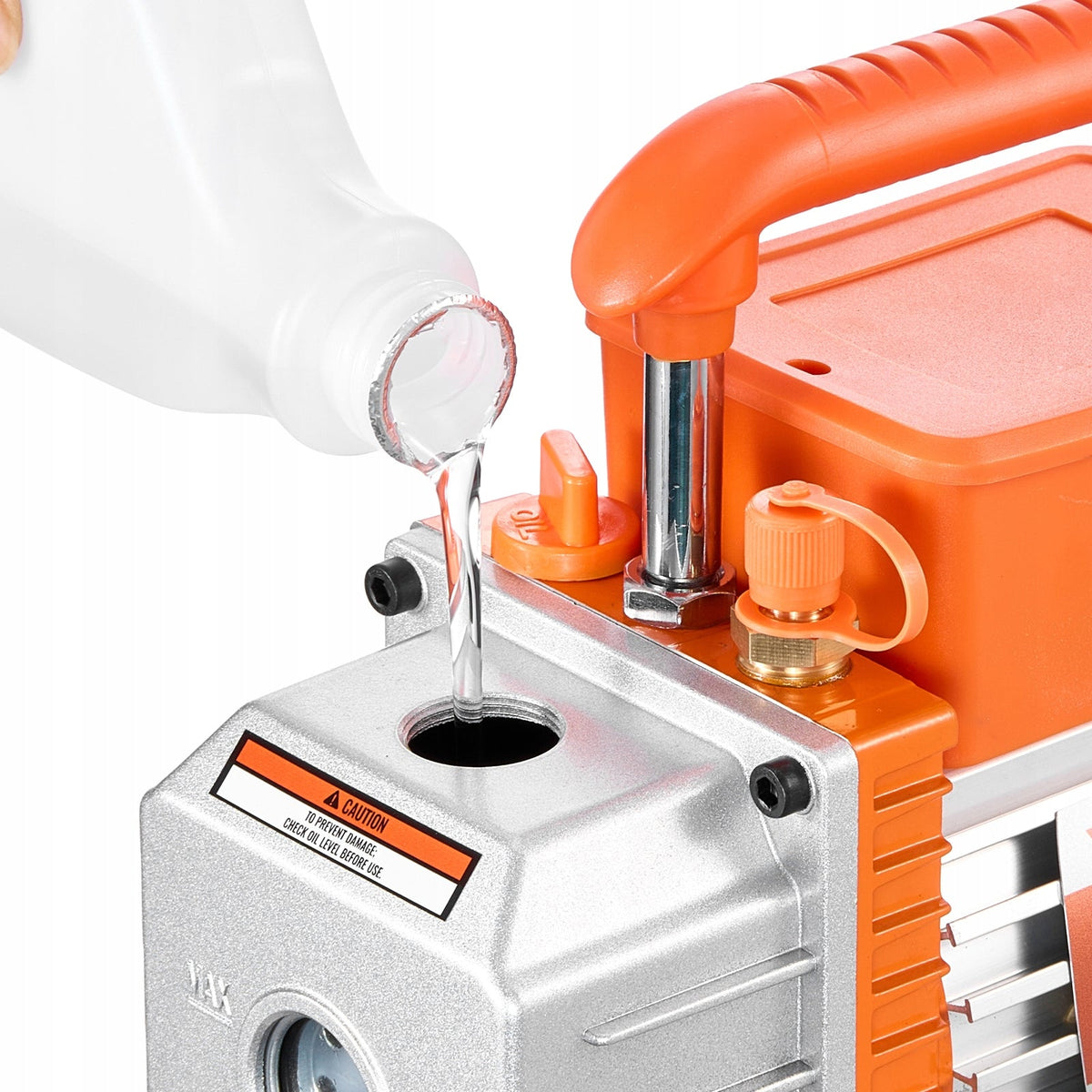 VEVOR VACUUM PUMP WITH GAUGE 3.5 CFM 99 L/MIN 180W SINGLE STAGE