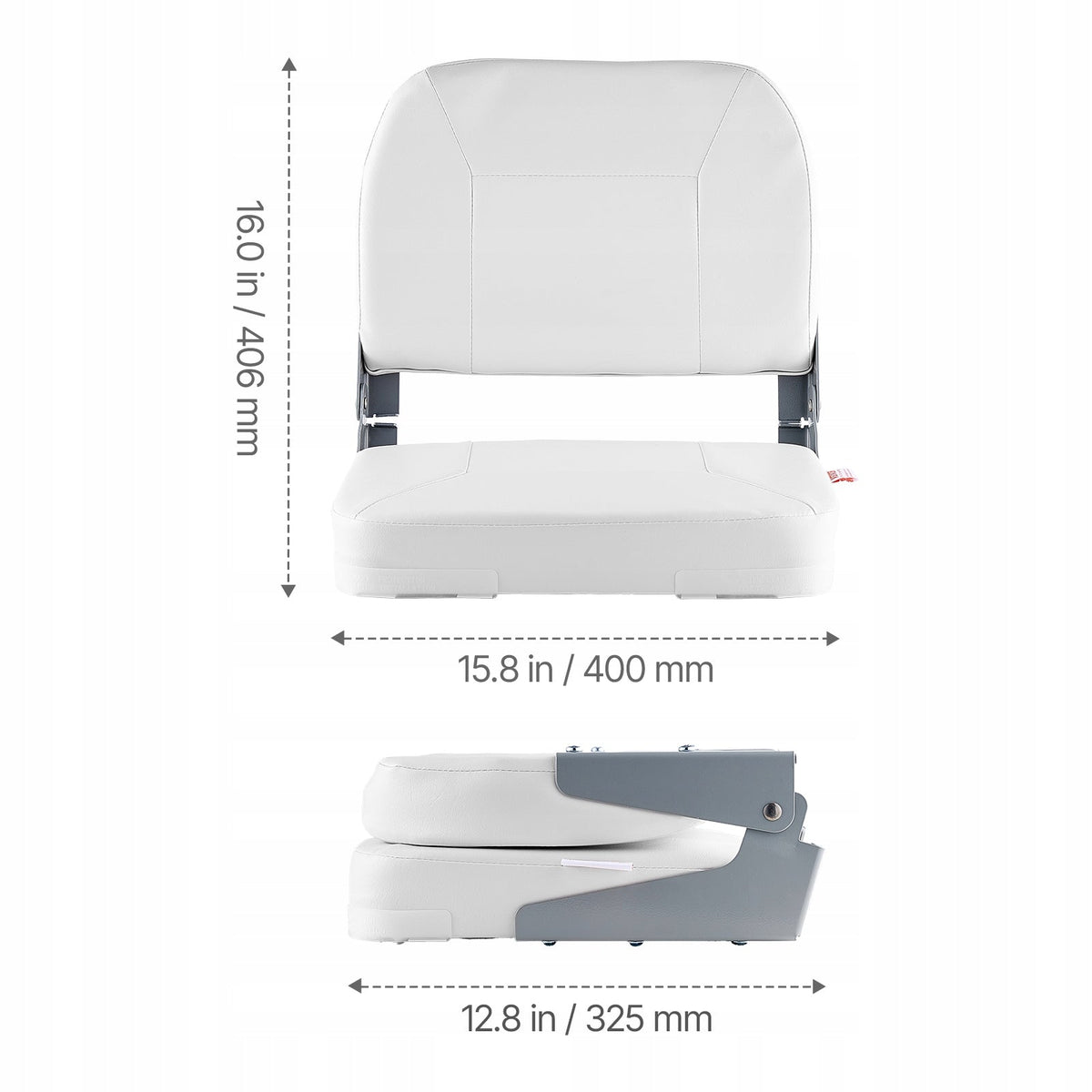 VEVOR FOLDING LOW BACK BOAT SEAT WATERPROOF STRONG