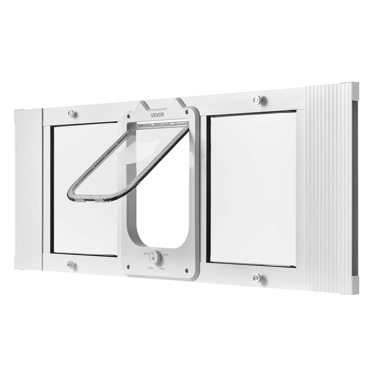 CAT FLAP VEVOR ADJUSTABLE 889-1016 MM ALUMINIUM STRONG WHITE