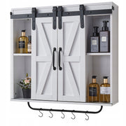 VEVOR Bathroom Cabinet with 2 Sliding Doors and Adjustable Shelves