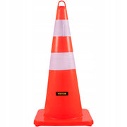 VEVOR 2-Piece Safety Cone 28 Inch PVC Traffic Cone