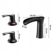 VEVOR ROMAN TUB FAUCET 3-HOLE 2-HANDLE OIL-RUBBED BRONZE SOLID