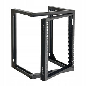 VEVOR 12U SERVER RACK WALL MOUNT STRONG STEEL 68 KG 180 DEGREE DOOR BLACK