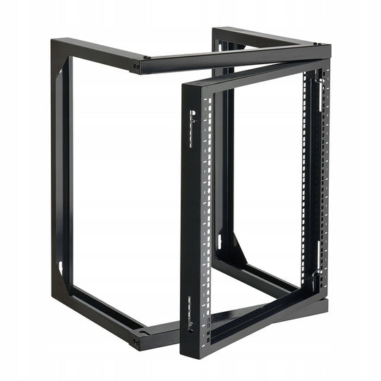 VEVOR 12U SERVER RACK WALL MOUNT STRONG STEEL 68 KG 180 DEGREE DOOR BLACK