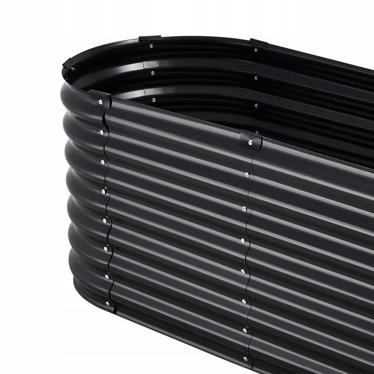 VEVOR 240X60X56 CM GALVANIZED METAL RAISED GARDEN BED PLANTER