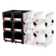 VEVOR STACKING BOXES 12 PCS 377X215X180 MM STRONG AND PRACTICAL