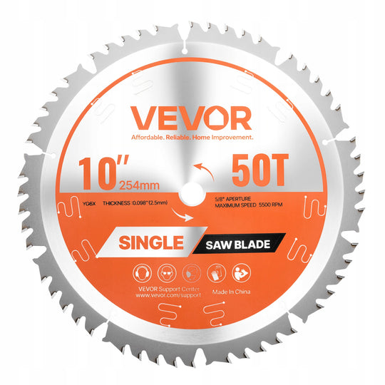 CIRCULAR SAW BLADE VEVOR 254 MM 50 TEETH STRONG PRECISE