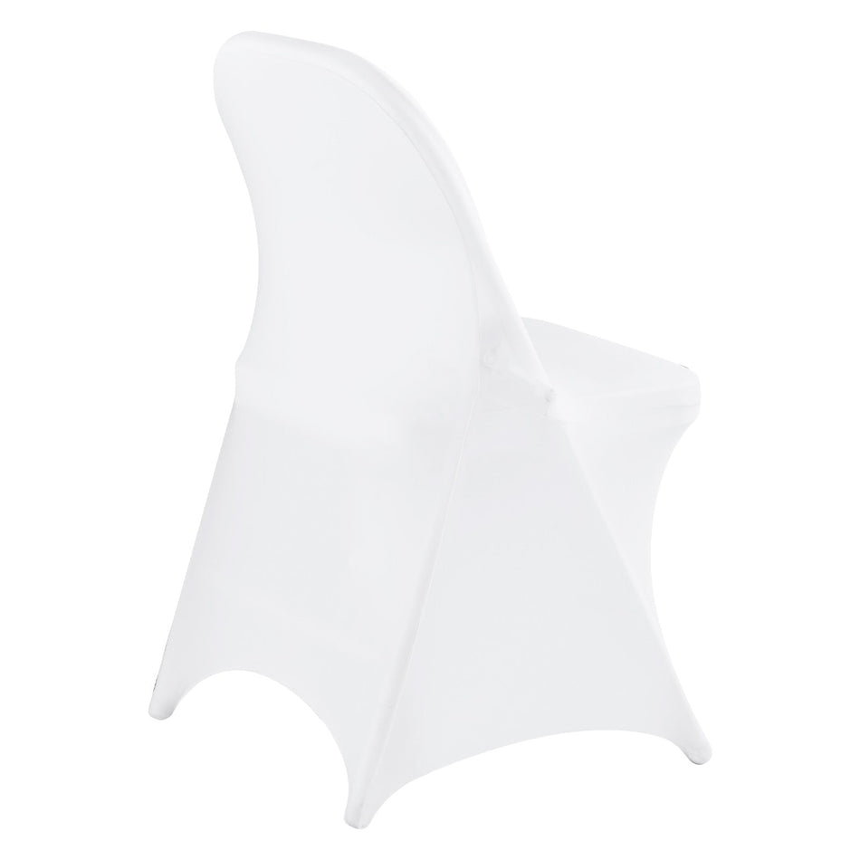 VEVOR CHAIR COVERS 150 PCS ELASTIC WHITE SPANDEX FOR WEDDINGS