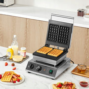 VEVOR COMMERCIAL WAFFLE MAKER 2000W STAINLESS STEEL NON-STICK