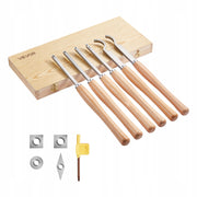 VEVOR WOOD LATHE CHISEL SET 6-PIECE HEAVY-DUTY CARBIDE
