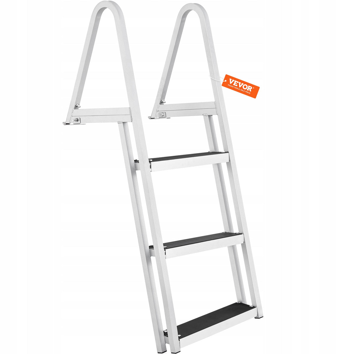 VEVOR 3-STEP ALUMINUM LADDER 159 KG ANTI-SLIP FOR